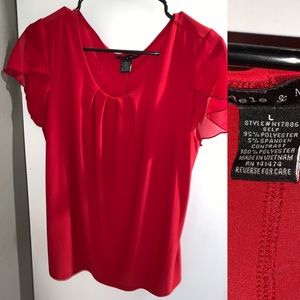Red blouse